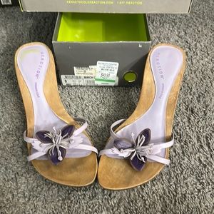 Kenneth Cole purple heel sandals